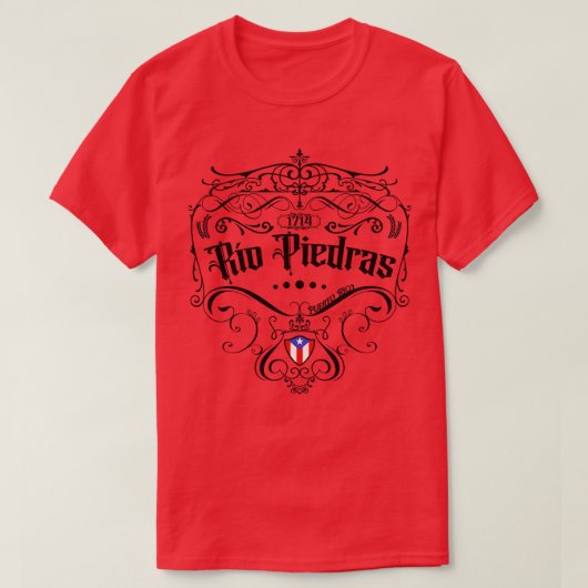 T-shirt Rio Piedras Design Vintage 1 (Design devant)