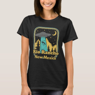 T-shirt Rio Rancho Nouveau Mexique Ufo Alien Hunter 80s Re