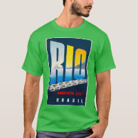 Rio Wonderful City poster de voyage vintage