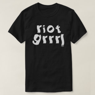 T-shirt Riot Grrrl Feminist Girl Punk Music Des Années 90