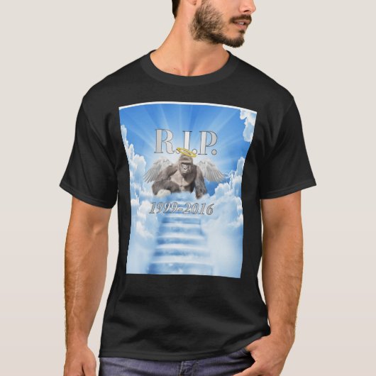 T-shirt RIP Harambe Graphic. Essentiel (Devant)