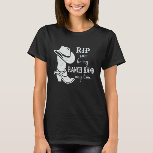 T-shirt Rip Peut Être Ma Main De Ranch N'Importe Quel Jour (Devant)
