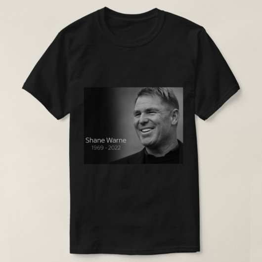T-shirt RIP Shane Warne (Design devant)