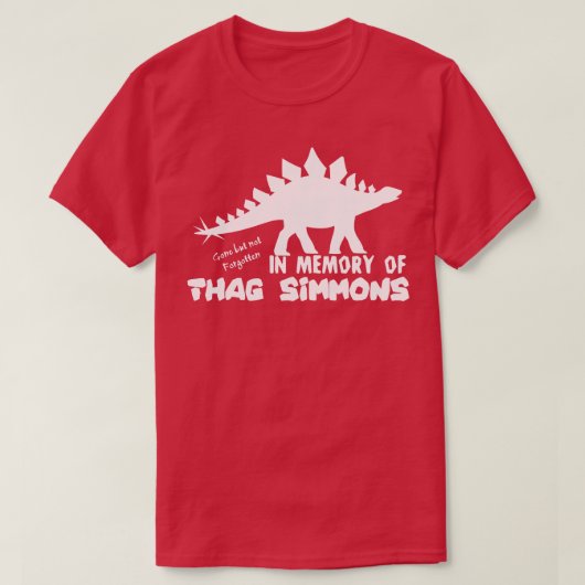 T-shirt RIP Thag Simmons du côté opposé (Design devant)