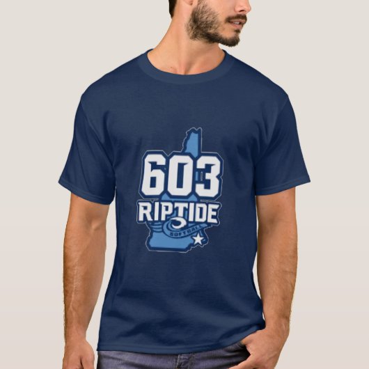 T-shirt Riptide 603 hommes avec nom et numéro (Devant)
