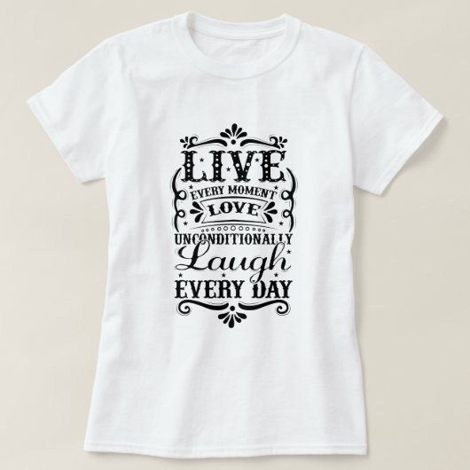 T-SHIRT RIRE D'AMOUR VIVANT (Design devant)