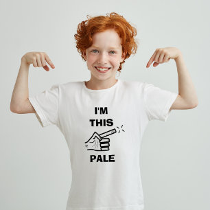 T-shirt Rire de toi-même plaisanterie (Je suis pâle)