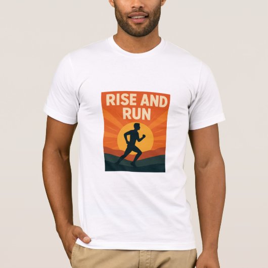 T-shirt Rise and Run (Devant)