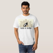T-shirt Rise & Ride - Or (Devant entier)