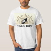 T-shirt Rise & Ride - Or (Devant)