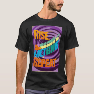 T-shirt Rise, Risk, Repeat – Tee-shirt Mode Motivation