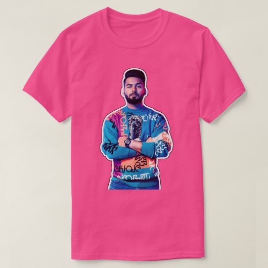T-shirt Rishabh Pant 2 (Design devant)