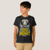T-shirt Risk It For The Brisket Funny Bbq Lovers Grill Smo (Devant entier)