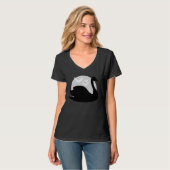 T-shirt risque de queue de cygne noire (Devant entier)