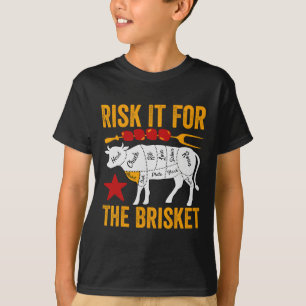 T-shirt Risquez Tout Pour La Poitrine Funny Bbq Fumer Fête
