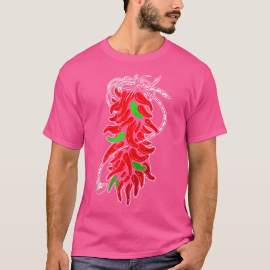 T-shirt Ristra de piment chile (Devant)