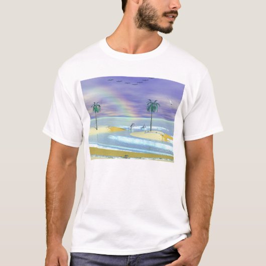 T-shirt Rivage de paradis (Devant)