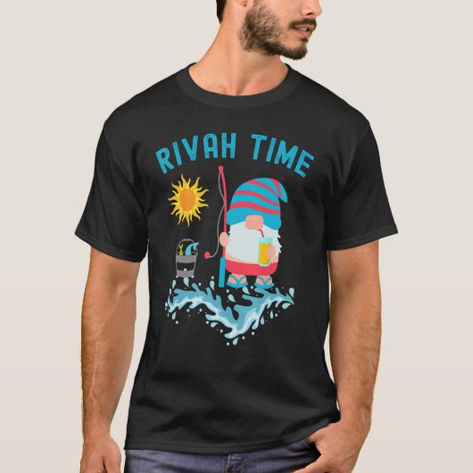 T-shirt Rivah Time Gnome Fishing (Devant)