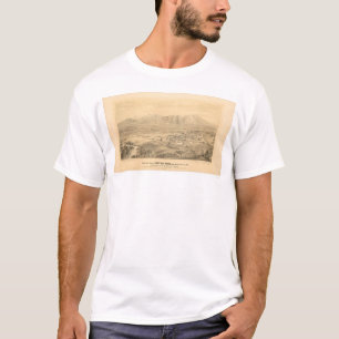 T-shirt Rive, carte panoramique 1877 (1404C) de CA