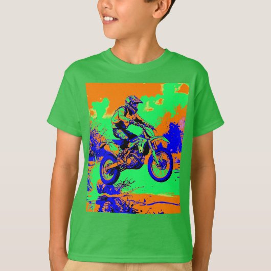 T-shirt River Hopping - Motocross Rider (Devant)