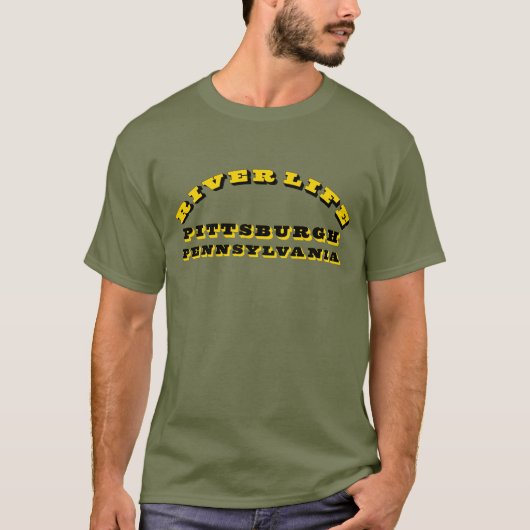 T-shirt River Life Pittsburgh (Devant)