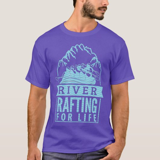 T-shirt river rafting for life Design perfect for a team (Devant)