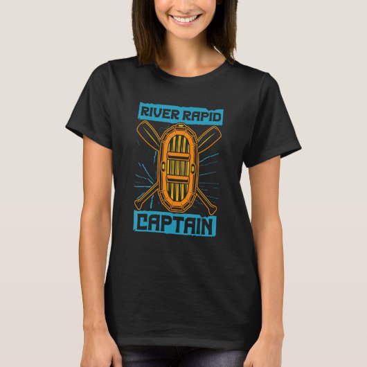 T-shirt River Rapid Captain Thrill River Rafting (Devant)