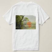 T-shirt River Side Forest Image - Scenic Waterside Nature  (Design dos)