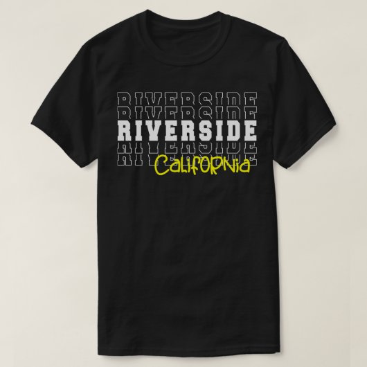 T-shirt Riverside city Californie Riverside CA (Design devant)
