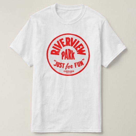 T-shirt Riverview Amusement Park, Chicago, Illinois (Design devant)