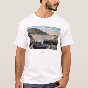T-shirt Rivière de Boise et grand barrage de roche de
