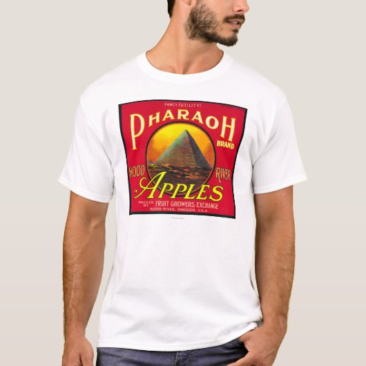 T-shirt Rivière de LabelHood de caisse d'Apple de pharaon, (Devant)