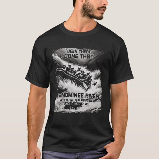 T-shirt Rivière Menominee Eau Blanche Rafids Rapids Wiscon (Devant)