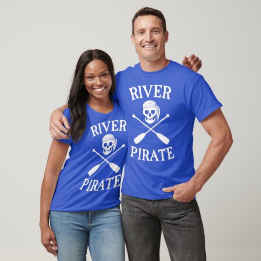 T-shirt Rivière Pirate Group Flotter Trip Canoeing Tubing (Unisexe)