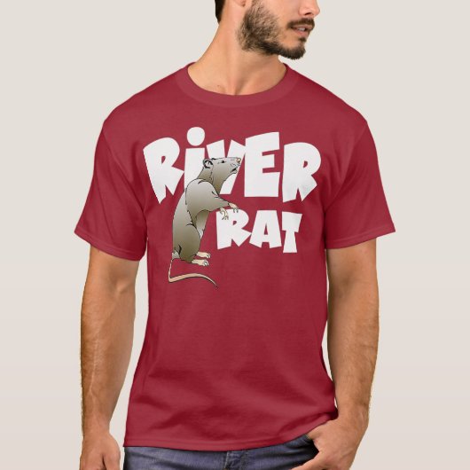T-shirt Rivière Rafting Tubbing River Rat (Devant)