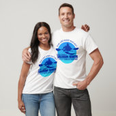 T-shirt Rivière saumon (Bleu) (Unisexe)