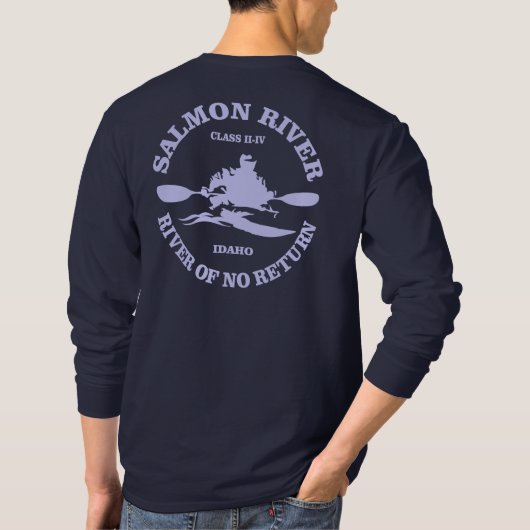 T-shirt Rivière saumon (kayak) (Dos)