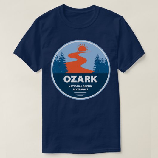 T-shirt Rivières Pittoresques nationales d'Ozark (Design devant)