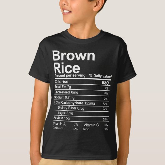 T-shirt Riz Brown (Devant)