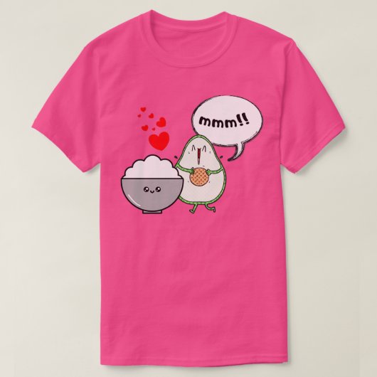 T-shirt riz et avocat POTASSIUM TIK TOK (Design devant)