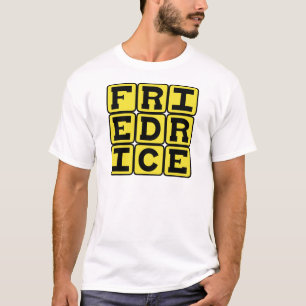 T-shirt Riz frit, garniture chinoise
