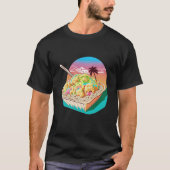 T-shirt Riz frit Synthwave esthétique avec 80s esthétique (Devant)