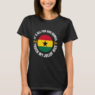 T-shirt Riz Jollof Amusements Et Jeux Nourriture Africaine