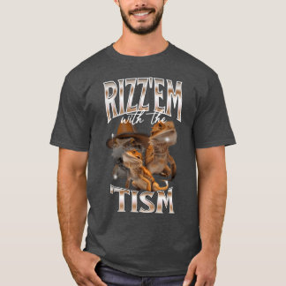T-shirt Rizz Dragon Barbu Autistique Bootleg drôle