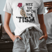 T-shirt Rizz em avec le tism retro Flower atristic