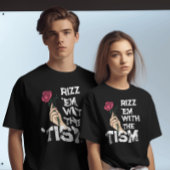 T-shirt Rizz em rétro drôle avec la fleur de Grunge