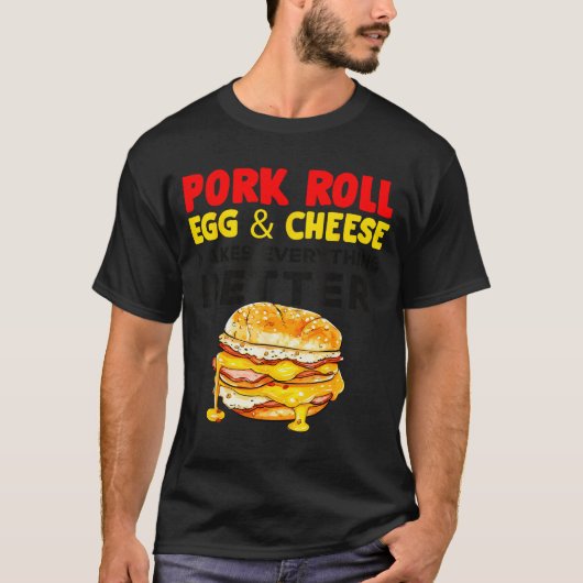 T-shirt Rk Roll Egg And Cheese New Jersey Pride Nj Foodie (Devant)