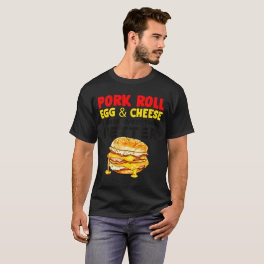 T-shirt Rk Roll Egg And Cheese New Jersey Pride Nj Foodie  (Devant entier)