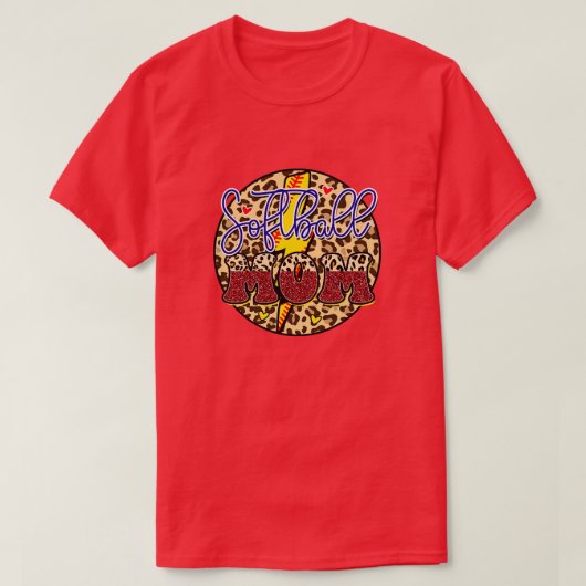 T-shirt Rms007315 softball maman (Design devant)