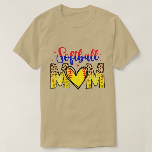 T-shirt Rms00738 softball maman (Design devant)